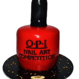 cocos custom nail polish cake for her